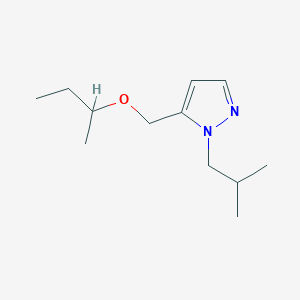 molecular formula C12H22N2O B2521255 5-(sec-butoxymethyl)-1-isobutyl-1H-pyrazole CAS No. 1856027-70-7