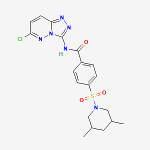 N-{6-chloro-[1,2,4]triazolo[4,3-b]pyridazin-3-yl}-4-[(3,5-dimethylpiperidin-1-yl)sulfonyl]benzamide