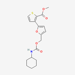 Methyl 3-[5-({[(cyclohexylamino)carbonyl]oxy}methyl)-2-furyl]-2-thiophenecarboxylate