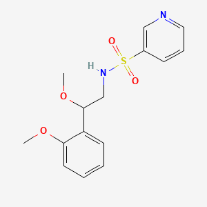 molecular formula C15H18N2O4S B2521267 N-(2-甲氧基-2-(2-甲氧基苯基)乙基)吡啶-3-磺酰胺 CAS No. 1798543-50-6