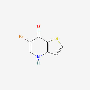 molecular formula C7H4BrNOS B2521273 6-Bromothieno[3,2-b]pyridin-7-ol CAS No. 875340-62-8