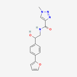 molecular formula C16H16N4O3 B2521275 N-{2-[4-(furan-2-yl)phenyl]-2-hydroxyethyl}-1-methyl-1H-1,2,3-triazole-4-carboxamide CAS No. 2097914-07-1