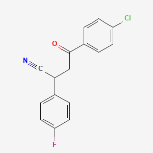 4-(4-Chlorophenyl)-2-(4-fluorophenyl)-4-oxobutanenitrile