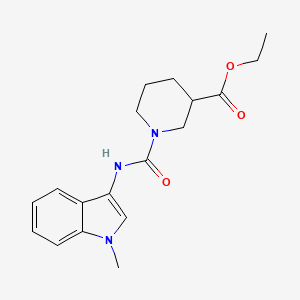 ethyl 1-((1-methyl-1H-indol-3-yl)carbamoyl)piperidine-3-carboxylate