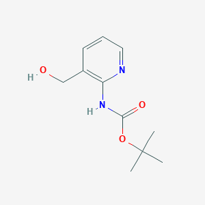 molecular formula C11H16N2O3 B025213 叔丁基(3-(羟甲基)吡啶-2-基)氨基甲酸酯 CAS No. 877593-11-8