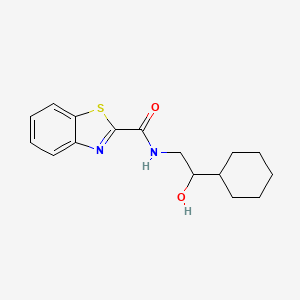 molecular formula C16H20N2O2S B2521316 N-(2-cyclohexyl-2-hydroxyethyl)benzo[d]thiazole-2-carboxamide CAS No. 1351602-48-6