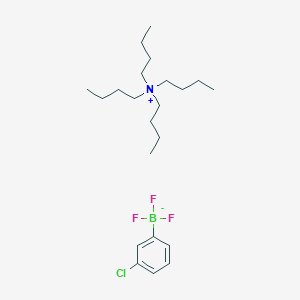molecular formula C22H40BClF3N B2521356 (3-Chlorophenyl)trifluoroboranuide; tetrabutylazanium CAS No. 411206-87-6