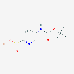 Lithium(1+) ion 5-{[(tert-butoxy)carbonyl]amino}pyridine-2-sulfinate