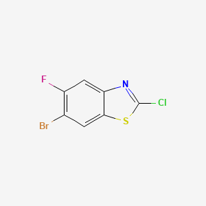 6-Bromo-2-chloro-5-fluorobenzo[d]thiazole