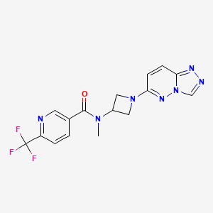 N-methyl-N-(1-{[1,2,4]triazolo[4,3-b]pyridazin-6-yl}azetidin-3-yl)-6-(trifluoromethyl)pyridine-3-carboxamide