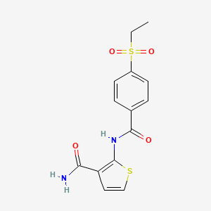 2-(4-(Ethylsulfonyl)benzamido)thiophene-3-carboxamide