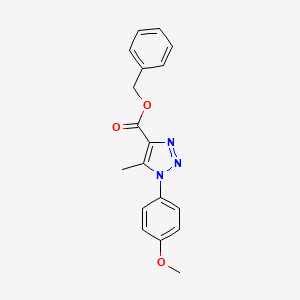 molecular formula C18H17N3O3 B2521372 苯甲基1-(4-甲氧基苯基)-5-甲基-1H-1,2,3-三唑-4-羧酸酯 CAS No. 946302-31-4