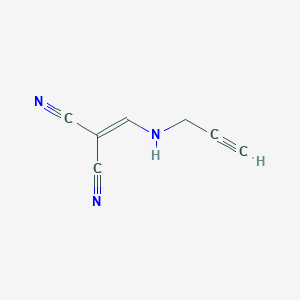 molecular formula C7H5N3 B2521373 ((Prop-2-ynylamino)methylene)methane-1,1-dicarbonitrile CAS No. 1024183-80-9