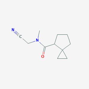N-(Cyanomethyl)-N-methylspiro[2.4]heptane-7-carboxamide