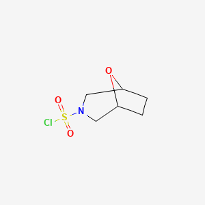 molecular formula C6H10ClNO3S B2521388 8-Oxa-3-azabicyclo[3.2.1]octane-3-sulfonyl chloride CAS No. 1508092-53-2