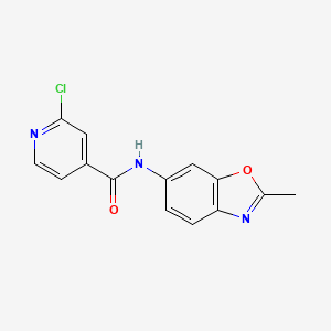 2-chloro-N-(2-methyl-1,3-benzoxazol-6-yl)pyridine-4-carboxamide