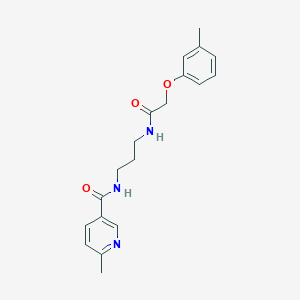 molecular formula C19H23N3O3 B252141 6-Methyl-N-[3-(2-m-tolyloxy-acetylamino)-propyl]-nicotinamide 
