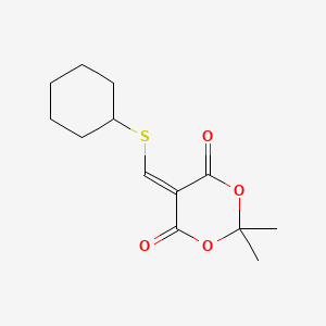 5-((Cyclohexylsulfanyl)methylene)-2,2-dimethyl-1,3-dioxane-4,6-dione