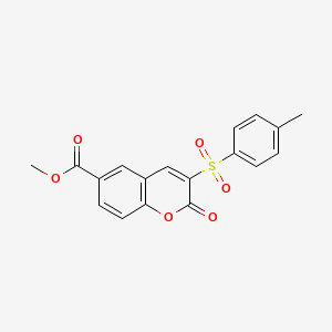 methyl 3-[(4-methylphenyl)sulfonyl]-2-oxo-2H-chromene-6-carboxylate