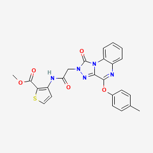 methyl 3-({[4-(4-methylphenoxy)-1-oxo[1,2,4]triazolo[4,3-a]quinoxalin-2(1H)-yl]acetyl}amino)thiophene-2-carboxylate