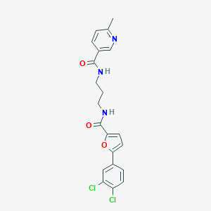 N-[3-({[5-(3,4-dichlorophenyl)furan-2-yl]carbonyl}amino)propyl]-6-methylpyridine-3-carboxamide