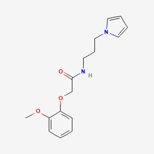 N-(3-(1H-pyrrol-1-yl)propyl)-2-(2-methoxyphenoxy)acetamide