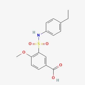3-[(4-Ethylphenyl)sulfamoyl]-4-methoxybenzoic acid