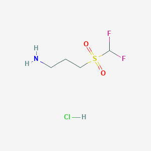 3-(Difluoromethylsulfonyl)propan-1-amine;hydrochloride