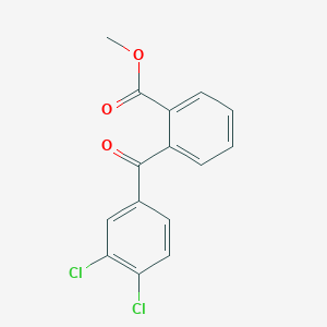 molecular formula C15H10Cl2O3 B2521458 Methyl 2-(3,4-dichlorobenzoyl)benzoate CAS No. 1443349-30-1