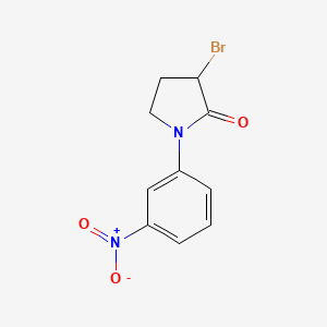 3-Bromo-1-(3-nitrophenyl)pyrrolidin-2-one