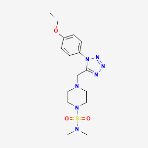 4-((1-(4-ethoxyphenyl)-1H-tetrazol-5-yl)methyl)-N,N-dimethylpiperazine-1-sulfonamide