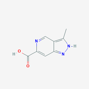 molecular formula C8H7N3O2 B2521482 3-Methyl-1H-pyrazolo[4,3-c]pyridine-6-carboxylic acid CAS No. 1368332-58-4