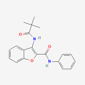 N-phenyl-3-pivalamidobenzofuran-2-carboxamide