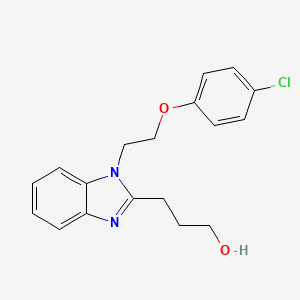 3-[1-[2-(4-Chlorophenoxy)ethyl]benzimidazol-2-yl]propan-1-ol