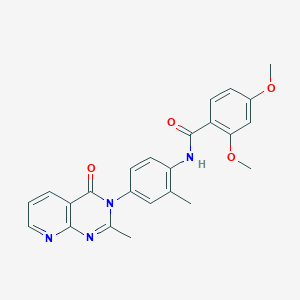 molecular formula C24H22N4O4 B2521507 2,4-dimethoxy-N-(2-methyl-4-(2-methyl-4-oxopyrido[2,3-d]pyrimidin-3(4H)-yl)phenyl)benzamide CAS No. 921563-50-0