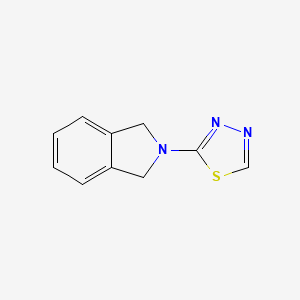 molecular formula C10H9N3S B2521510 2-(Isoindolin-2-yl)-1,3,4-thiadiazole CAS No. 2034295-67-3