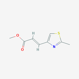 molecular formula C8H9NO2S B2521512 Methyl 3-(2-methyl-1,3-thiazol-4-yl)prop-2-enoate CAS No. 216318-31-9
