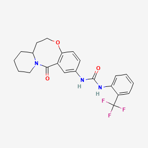 1-(6-Oxo-2,3,4,12,13,13a-hexahydro-1H-pyrido[2,1-d][1,5]benzoxazocin-8-yl)-3-[2-(trifluoromethyl)phenyl]urea