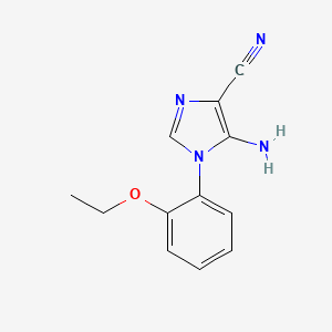 molecular formula C12H12N4O B2521535 5-amino-1-(2-ethoxyphenyl)-1H-imidazole-4-carbonitrile CAS No. 551921-59-6