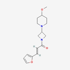 (E)-3-(furan-2-yl)-1-(3-(4-methoxypiperidin-1-yl)azetidin-1-yl)prop-2-en-1-one