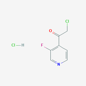 2-Chloro-1-(3-fluoropyridin-4-yl)ethanone;hydrochloride