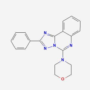 molecular formula C19H17N5O B2521567 2-Phenyl-5-morpholino[1,2,4]triazolo[1,5-c]quinazoline CAS No. 153488-39-2