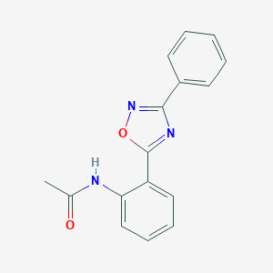molecular formula C16H13N3O2 B252161 N-[2-(3-phenyl-1,2,4-oxadiazol-5-yl)phenyl]acetamide 