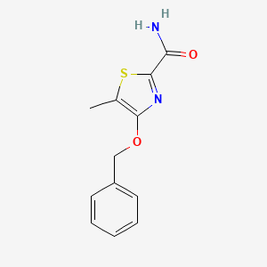 4-(Benzyloxy)-5-methyl-1,3-thiazole-2-carboxamide