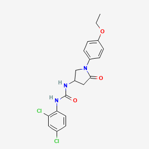 1-(2,4-Dichlorophenyl)-3-[1-(4-ethoxyphenyl)-5-oxopyrrolidin-3-yl]urea