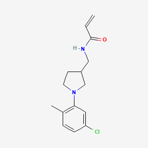 N-[[1-(5-Chloro-2-methylphenyl)pyrrolidin-3-yl]methyl]prop-2-enamide