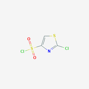 molecular formula C3HCl2NO2S2 B2521639 2-Chloro-1,3-thiazole-4-sulfonyl chloride CAS No. 1934444-85-5