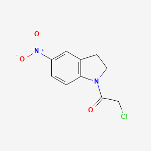 molecular formula C10H9ClN2O3 B2521664 1-(氯乙酰)-5-硝基吲哚 CAS No. 87866-11-3