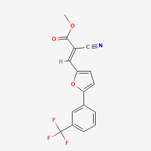 (E)-methyl 2-cyano-3-(5-(3-(trifluoromethyl)phenyl)furan-2-yl)acrylate