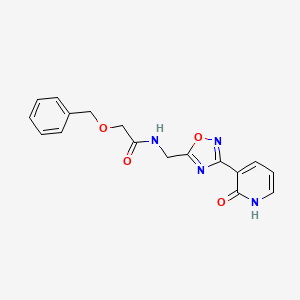 2-(benzyloxy)-N-((3-(2-oxo-1,2-dihydropyridin-3-yl)-1,2,4-oxadiazol-5-yl)methyl)acetamide